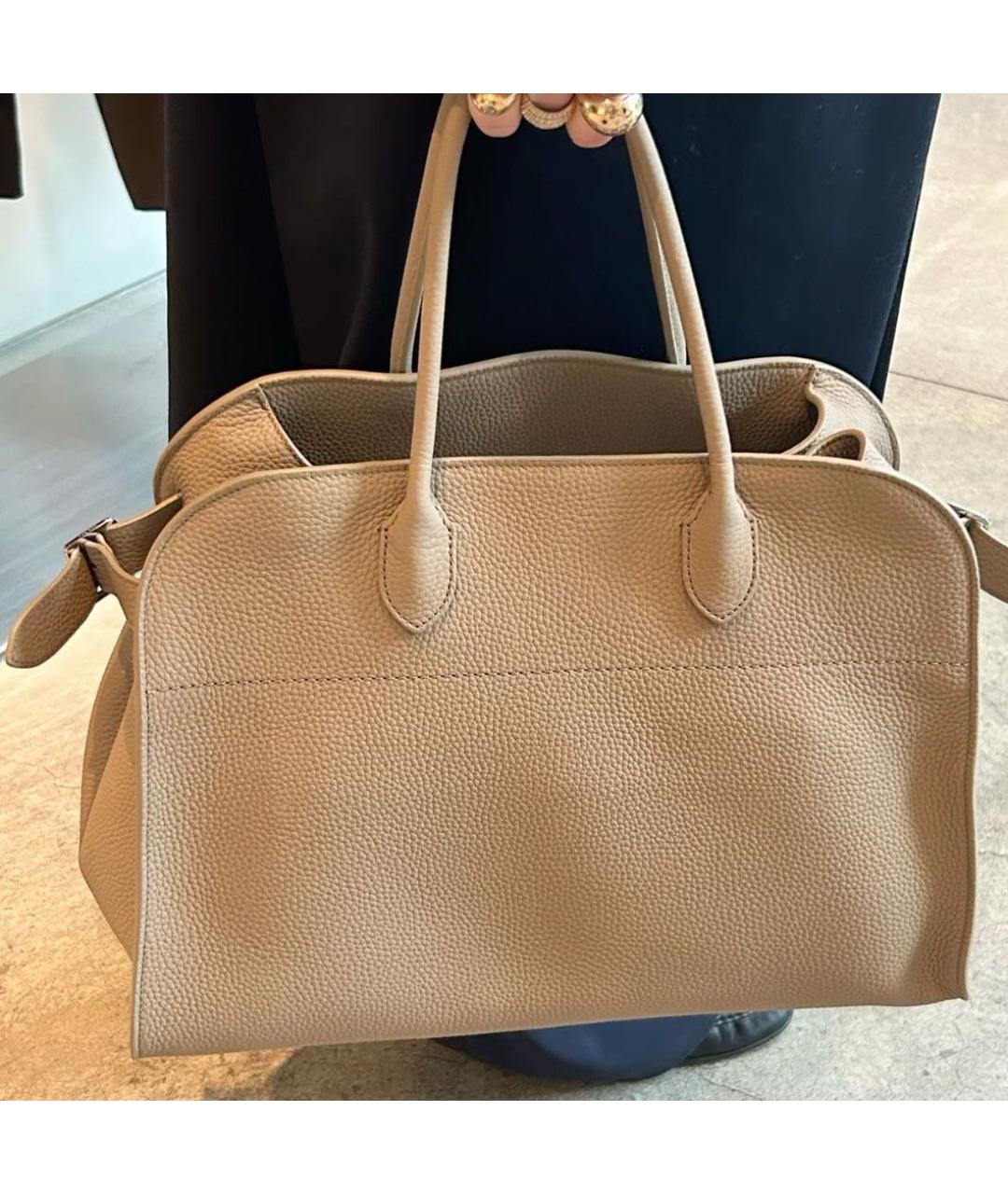 THE ROW Коричневая кожаная сумка тоут, фото 5