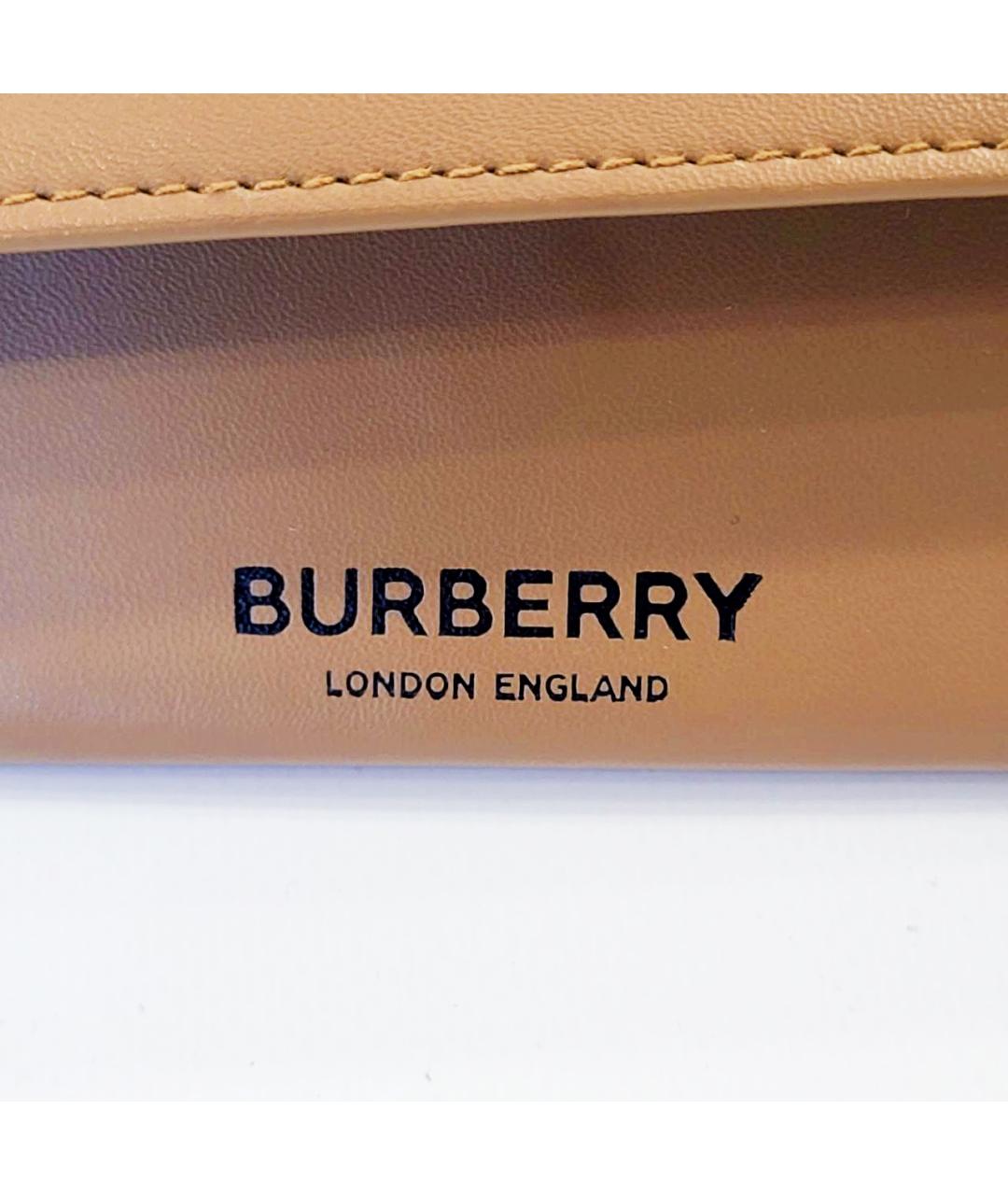 BURBERRY Черные пластиковые солнцезащитные очки, фото 6