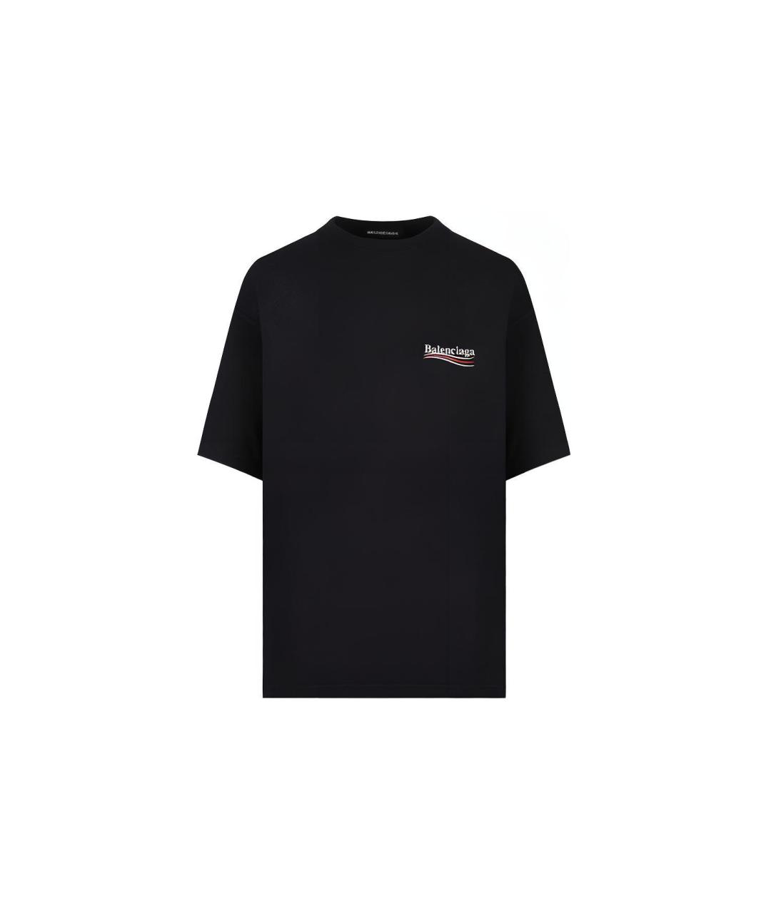 BALENCIAGA Черная футболка, фото 6