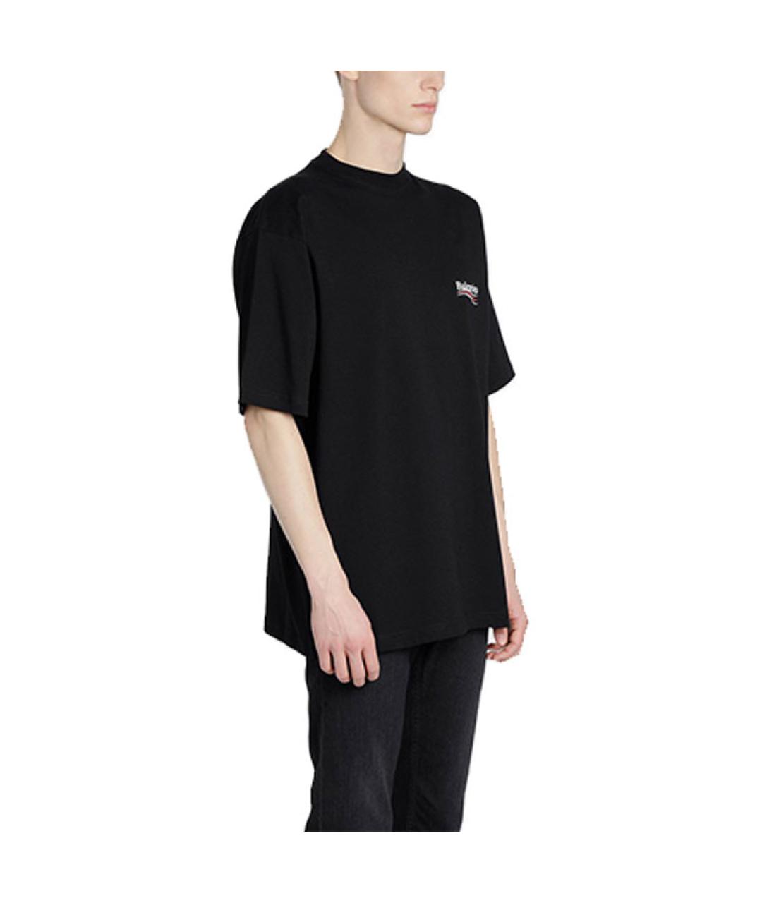 BALENCIAGA Черная футболка, фото 4
