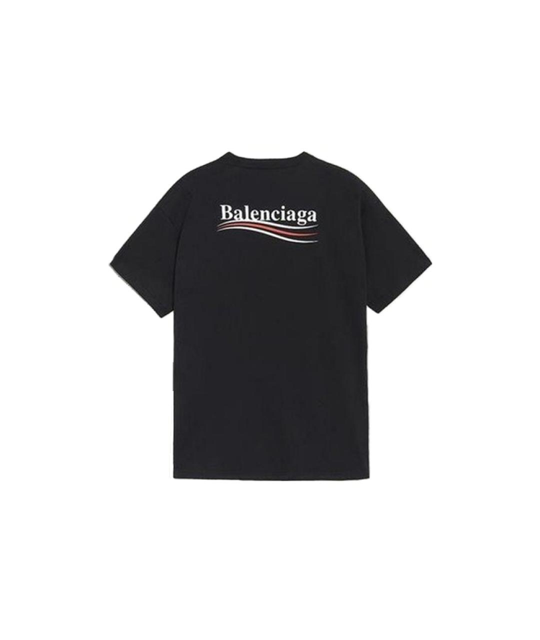 BALENCIAGA Черная футболка, фото 2