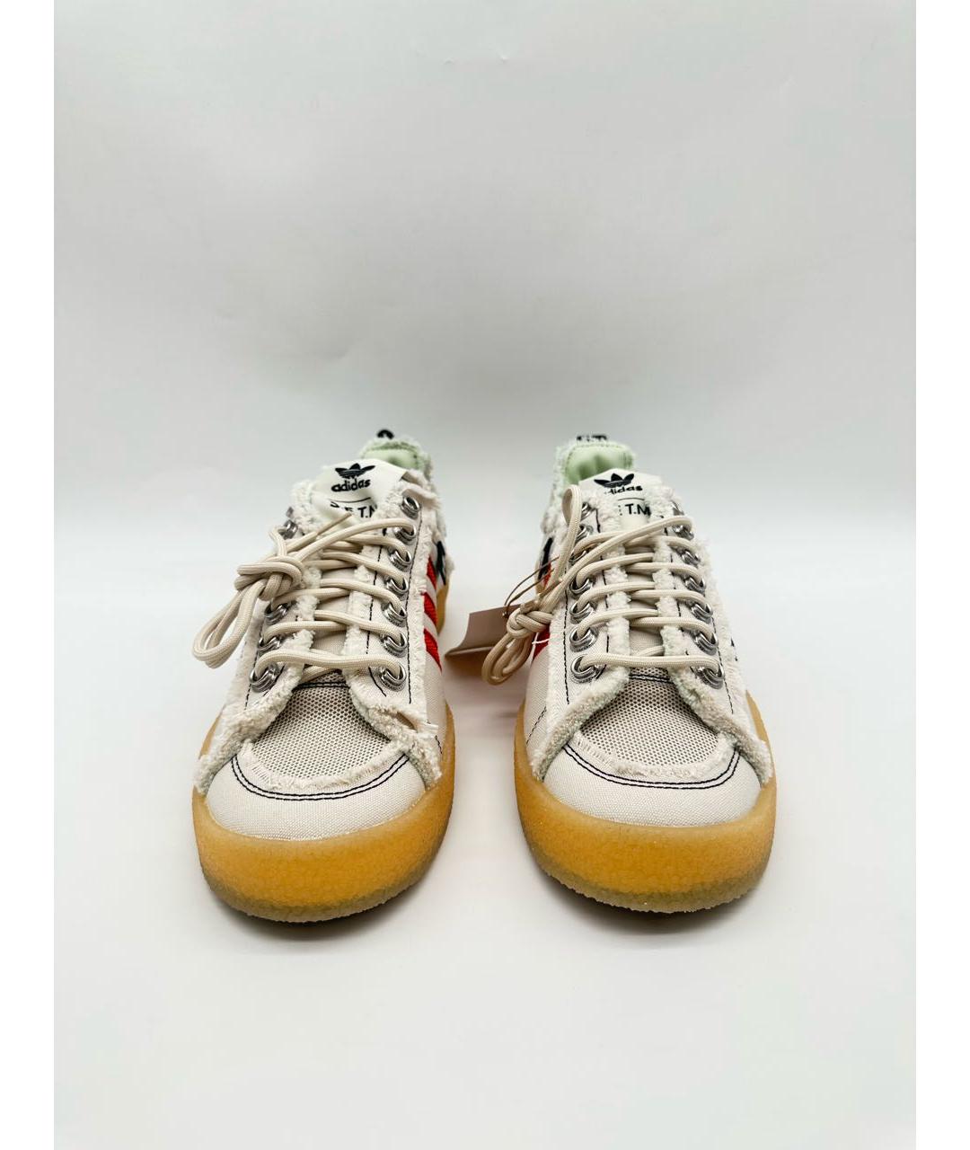 ADIDAS Белые текстильные низкие кроссовки / кеды, фото 2