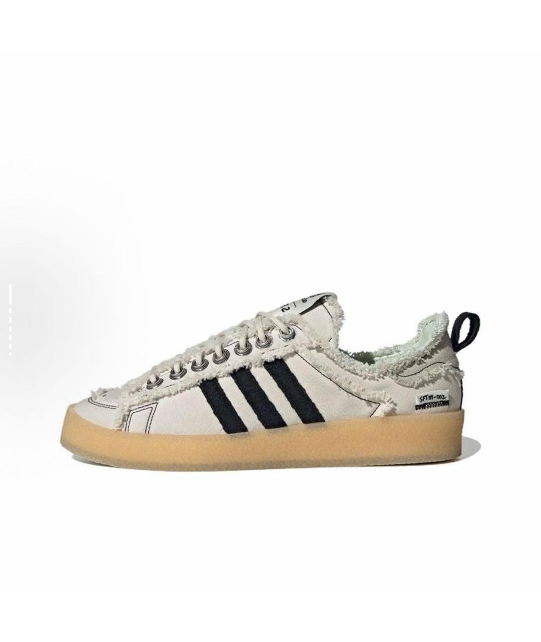 ADIDAS Белые текстильные низкие кроссовки / кеды, фото 9