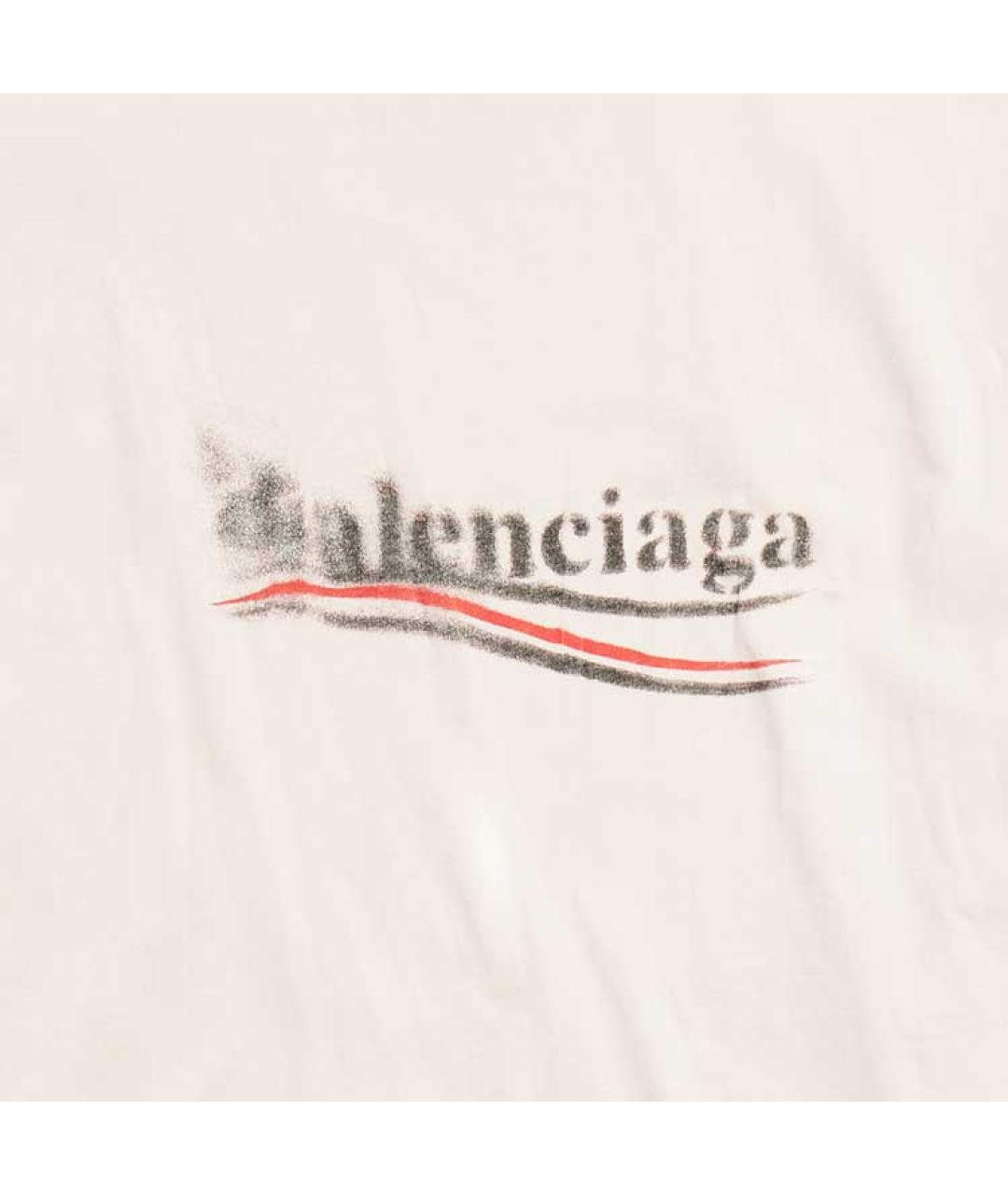 BALENCIAGA Серая хлопковая футболка, фото 6