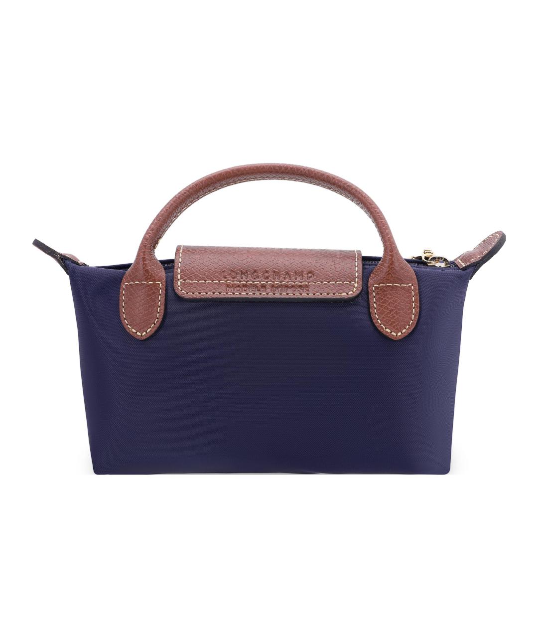 LONGCHAMP Темно-синяя тканевая сумка через плечо, фото 3