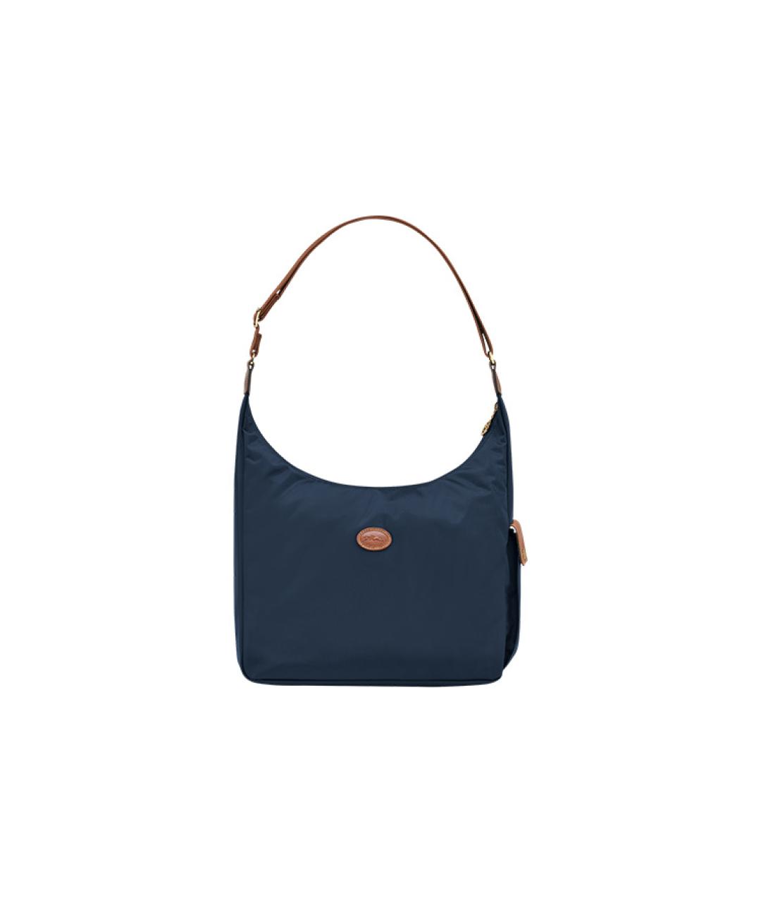 LONGCHAMP Темно-синяя тканевая сумка через плечо, фото 1