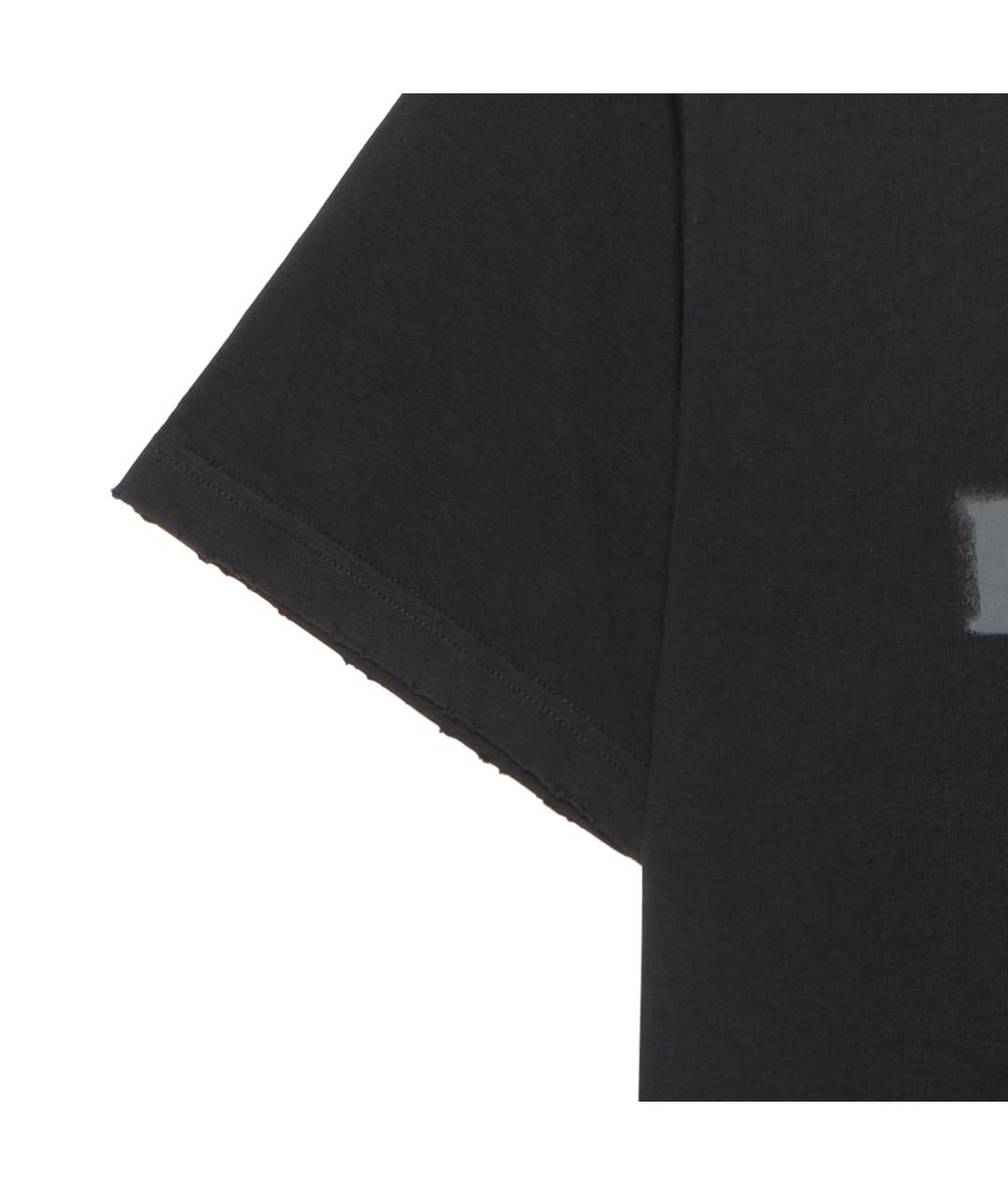 BALENCIAGA Черная хлопковая футболка, фото 7