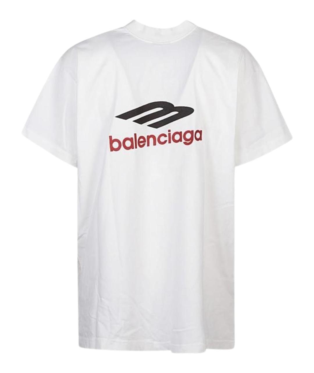 BALENCIAGA Белая футболка, фото 1