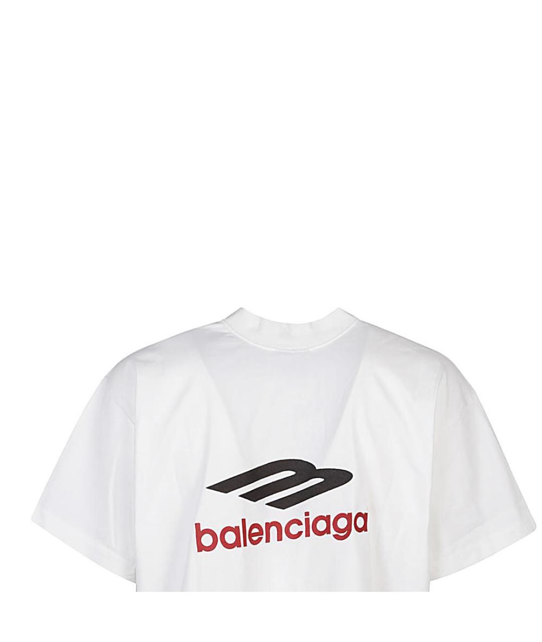 BALENCIAGA Белая футболка, фото 3