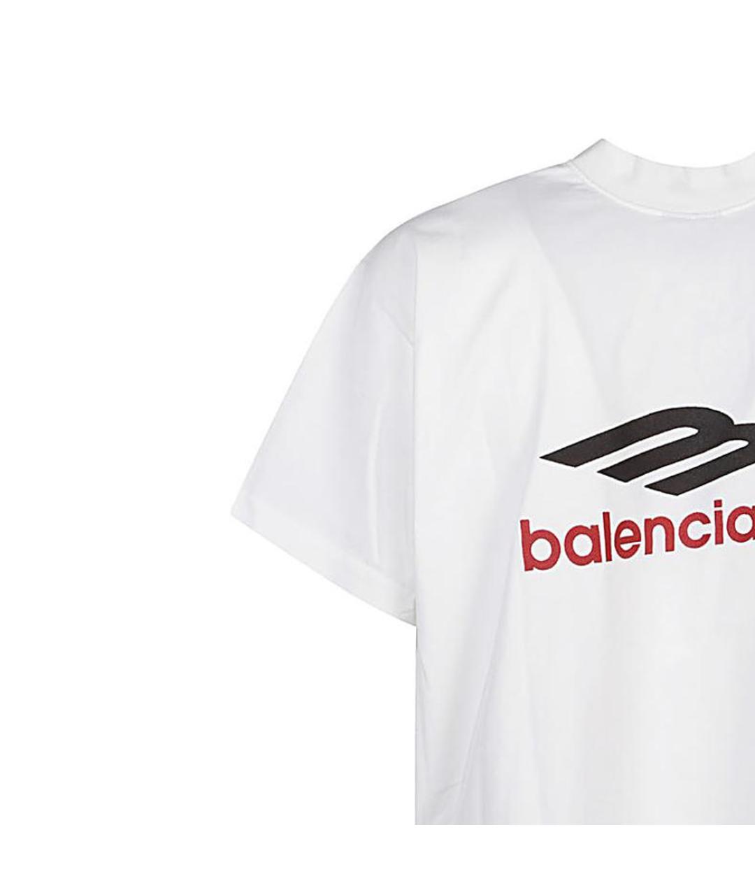 BALENCIAGA Белая футболка, фото 4