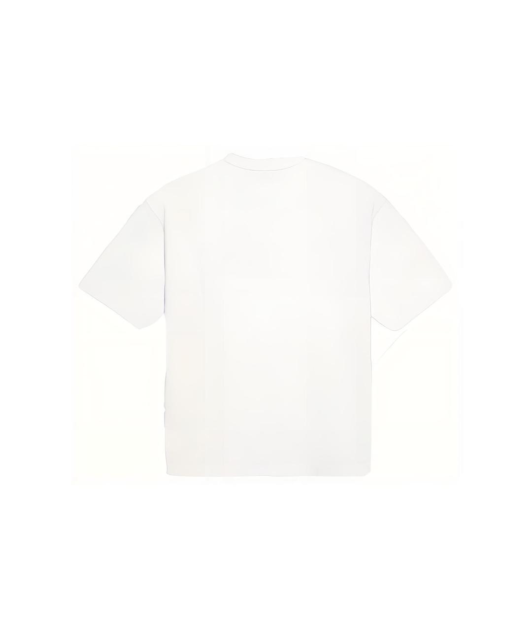 BALENCIAGA Белая хлопковая футболка, фото 2