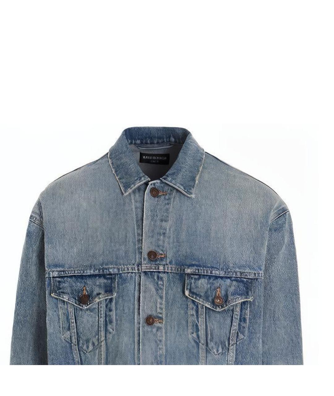 BALENCIAGA Синяя деним куртка, фото 4