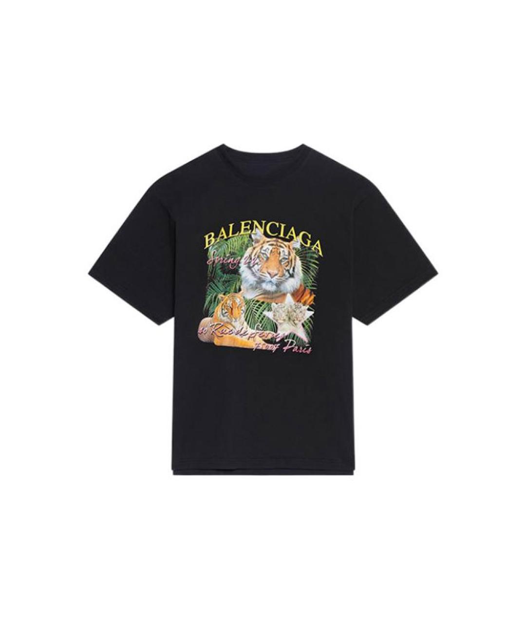 BALENCIAGA Черная футболка, фото 7