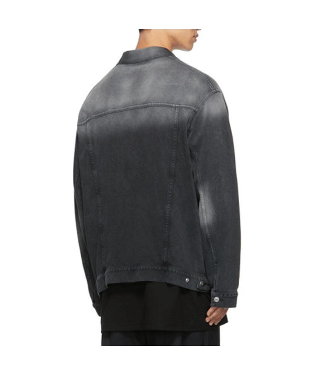 BALENCIAGA Черная деним куртка, фото 4