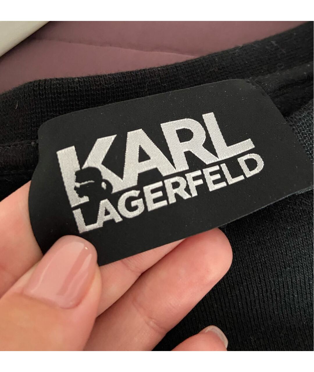 KARL LAGERFELD Черный хлопковый джемпер / свитер, фото 3