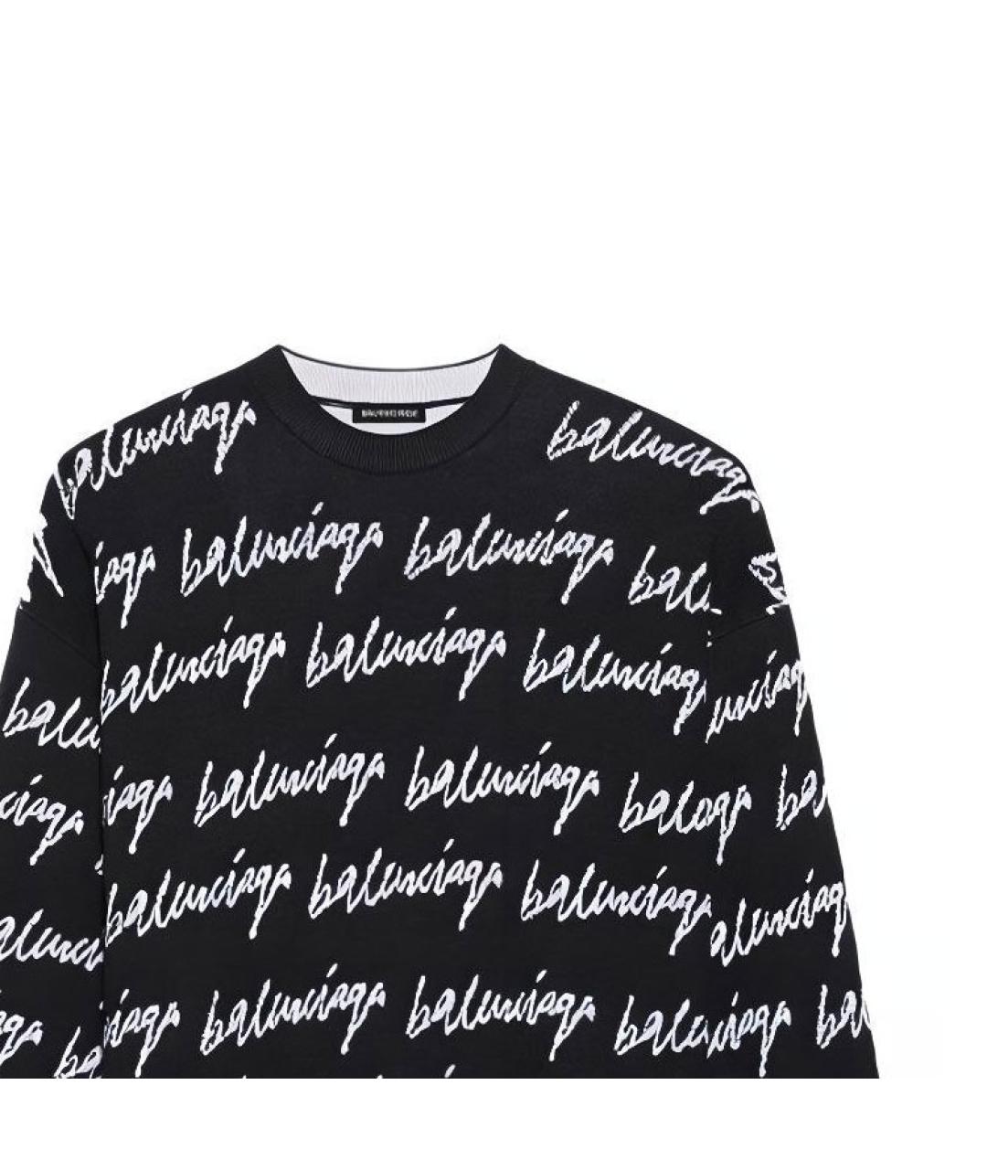 BALENCIAGA Черный кашемировый джемпер / свитер, фото 6