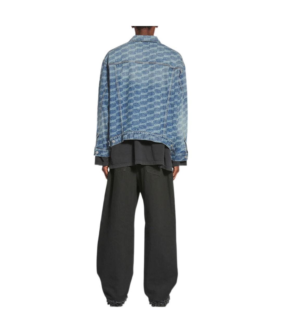 BALENCIAGA Синяя деним куртка, фото 4