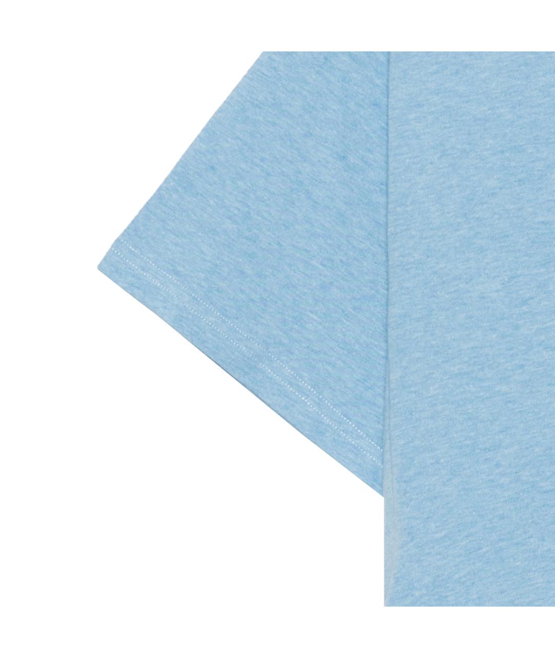 BALENCIAGA Голубая хлопковая футболка, фото 4