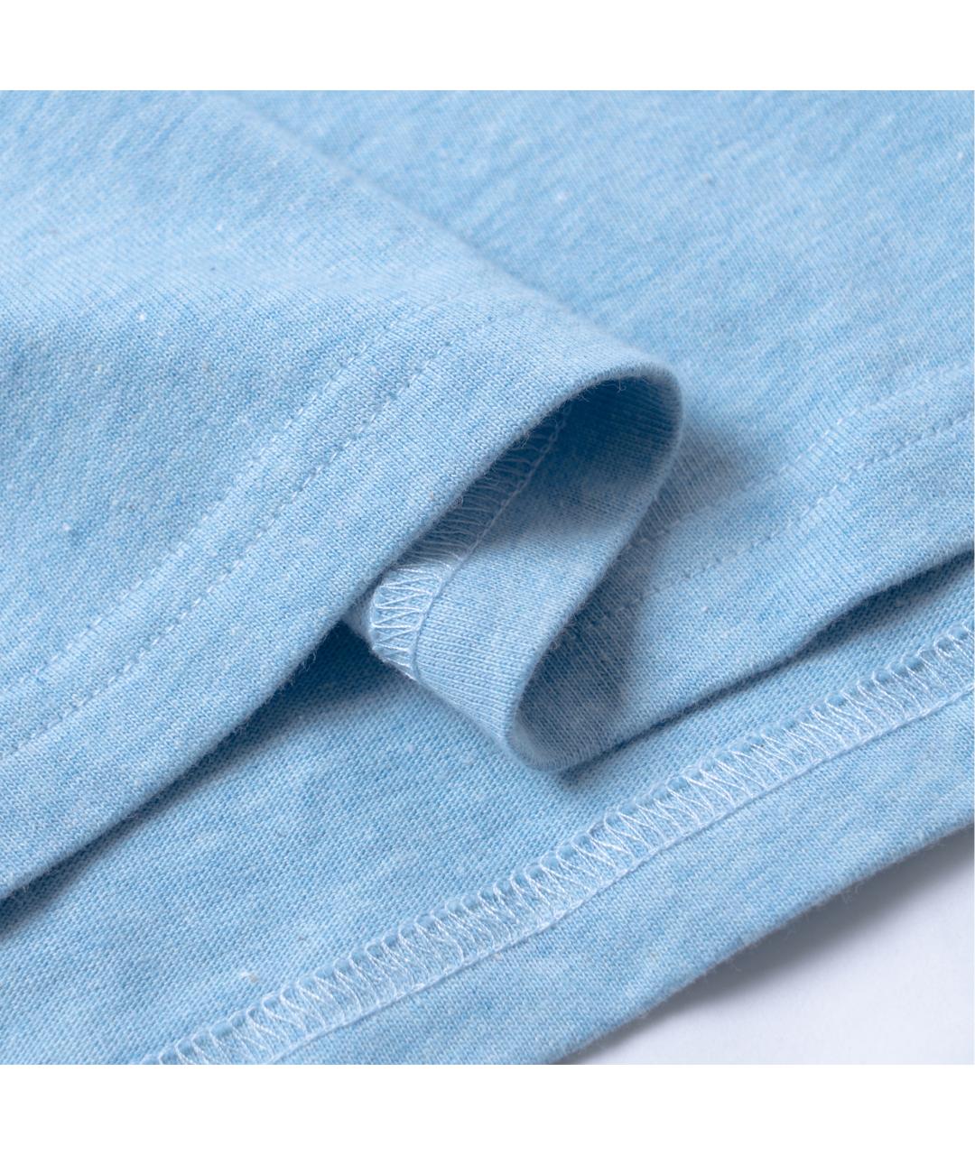 BALENCIAGA Голубая хлопковая футболка, фото 6