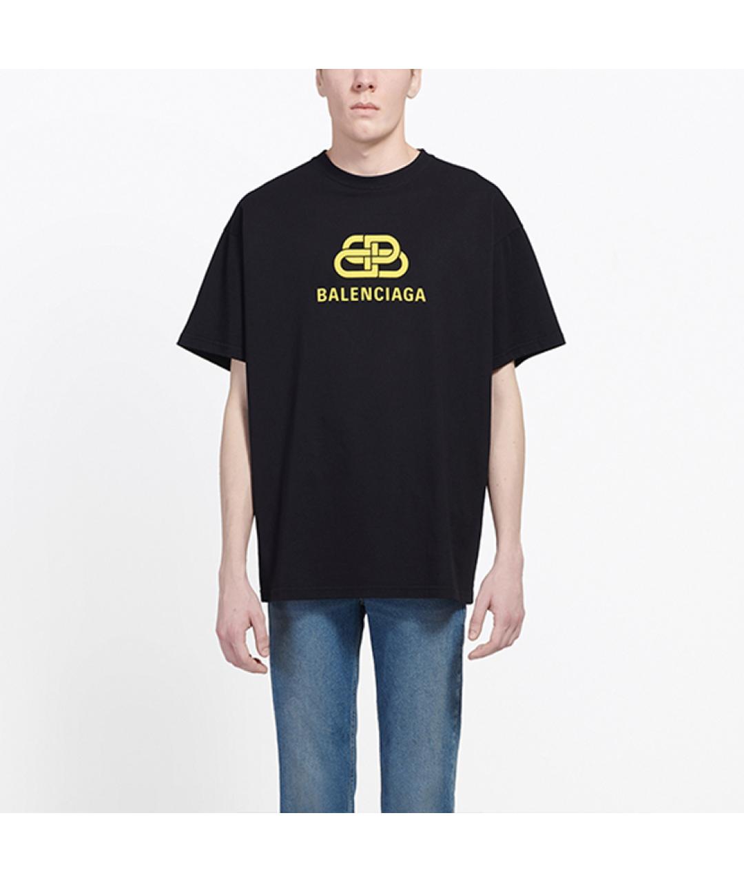 BALENCIAGA Черная футболка, фото 2