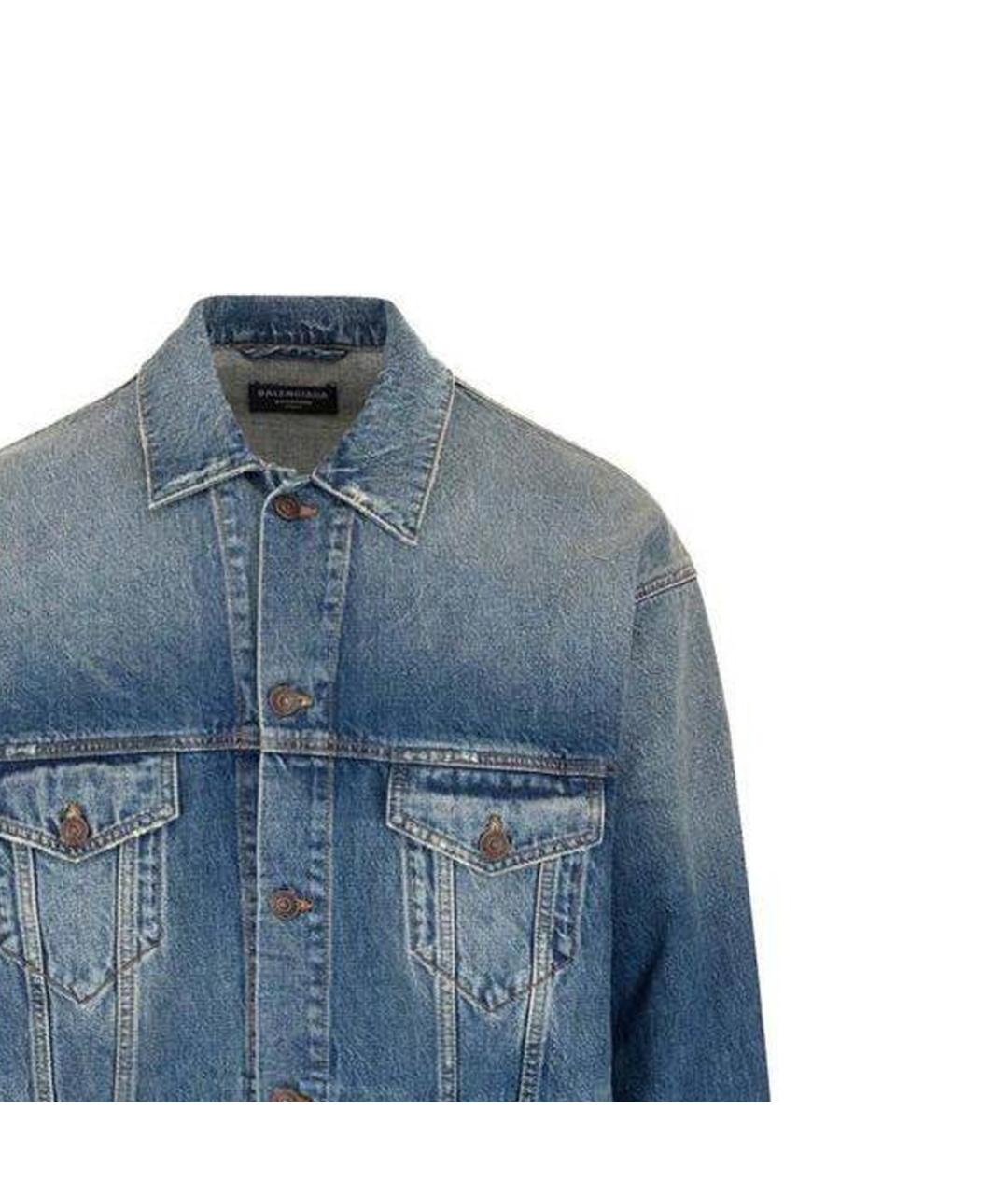 BALENCIAGA Синяя деним куртка, фото 6