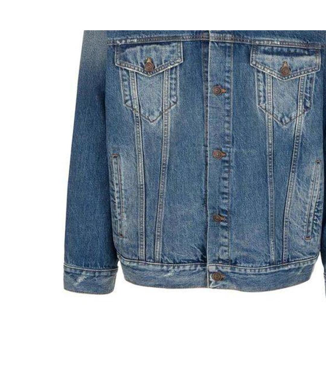 BALENCIAGA Синяя деним куртка, фото 4