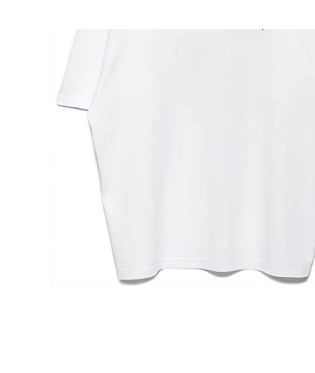 BALENCIAGA Белая хлопковая футболка, фото 6