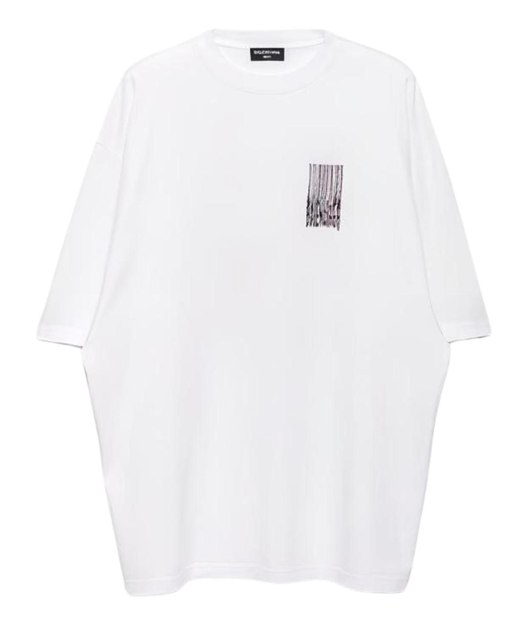 BALENCIAGA Белая футболка, фото 1