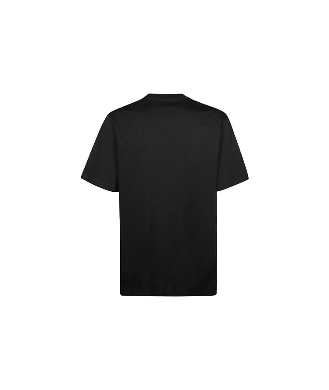 BALENCIAGA Черная хлопковая футболка, фото 2