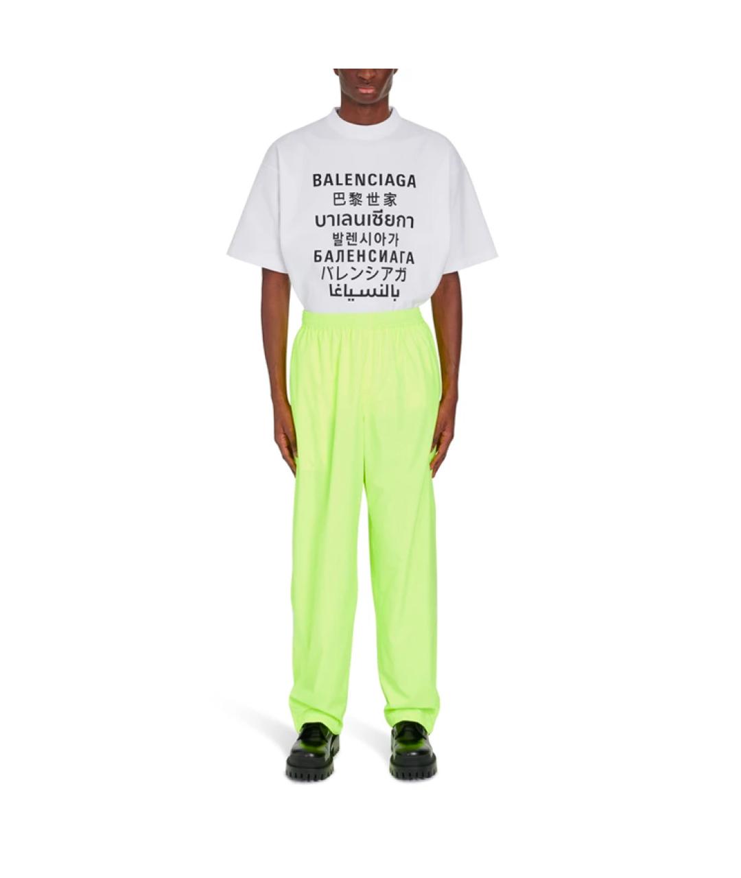 BALENCIAGA Белая хлопковая футболка, фото 3