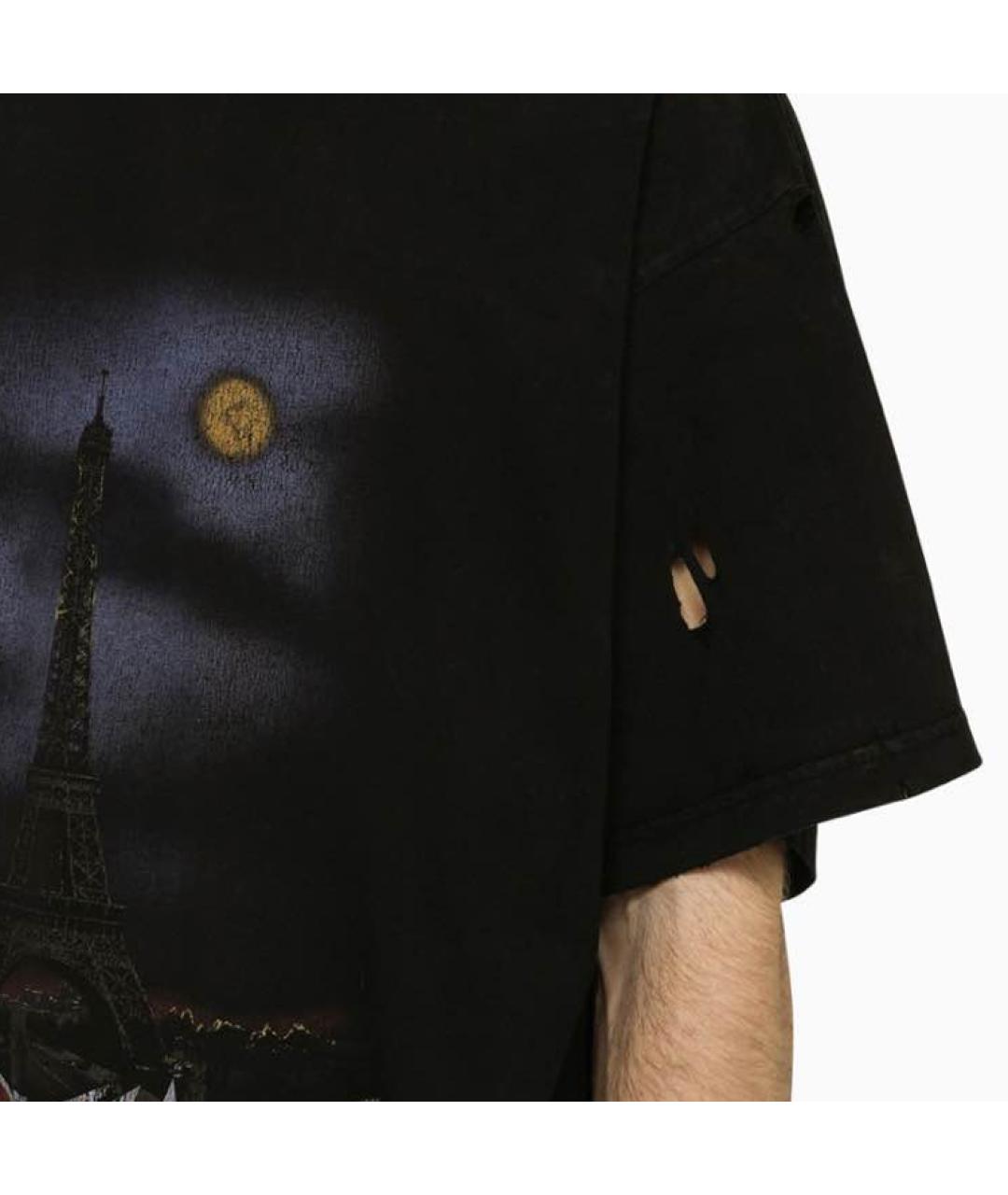 BALENCIAGA Черная футболка, фото 5