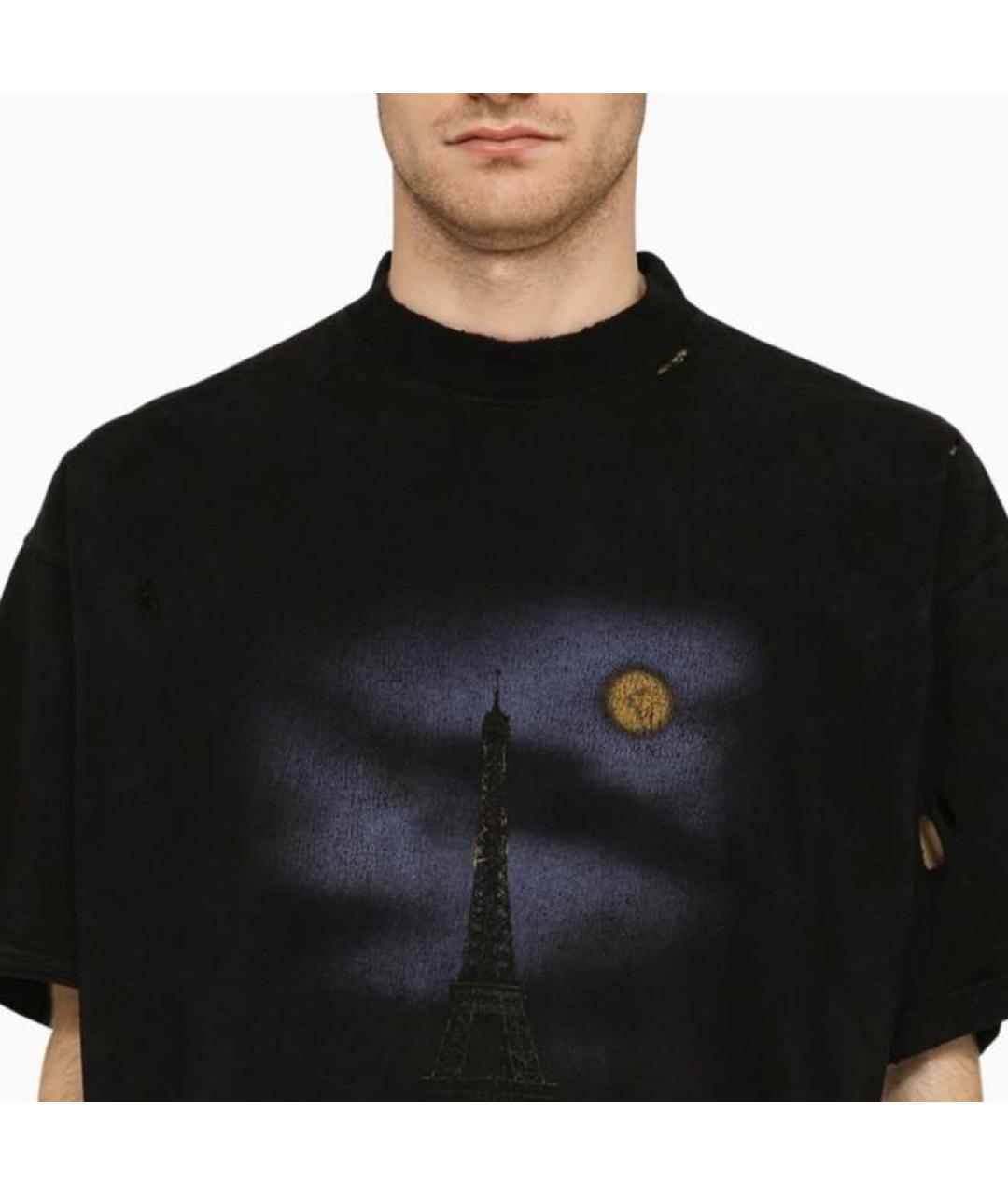 BALENCIAGA Черная футболка, фото 6