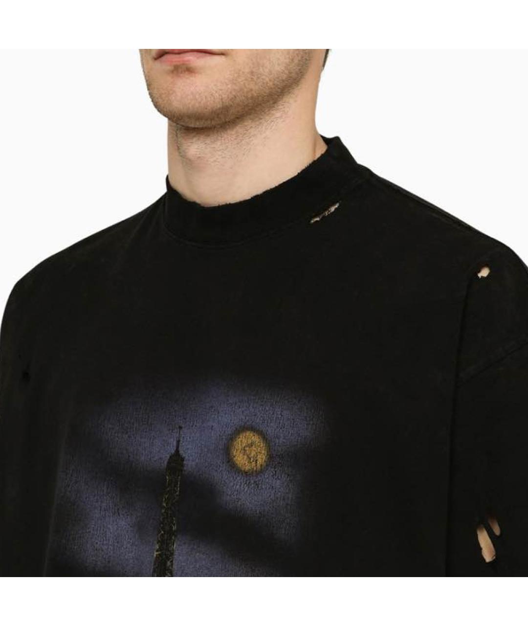 BALENCIAGA Черная футболка, фото 4