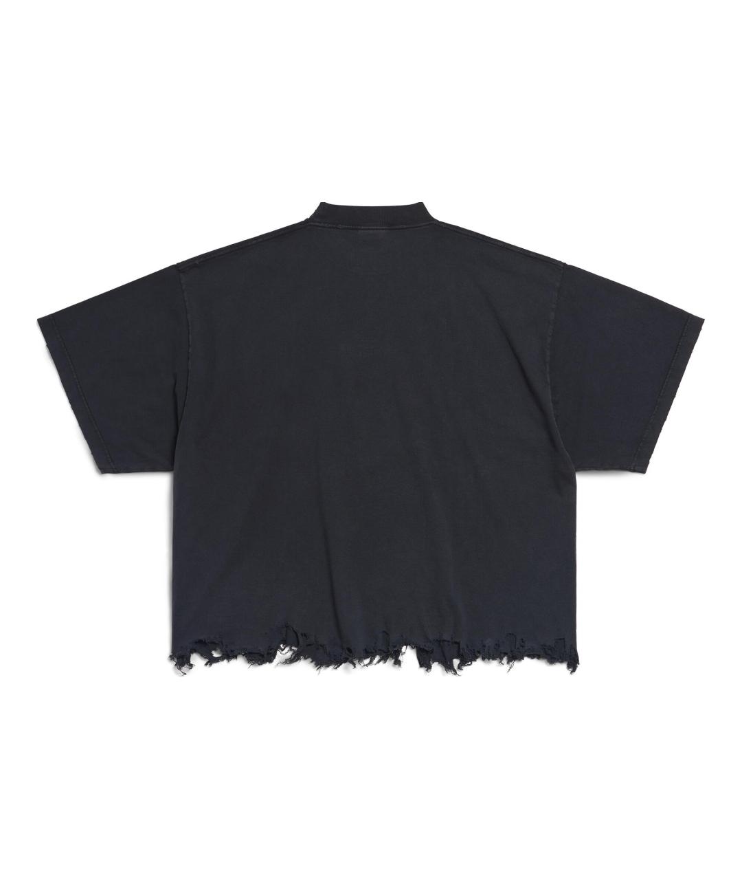 BALENCIAGA Черная футболка, фото 2