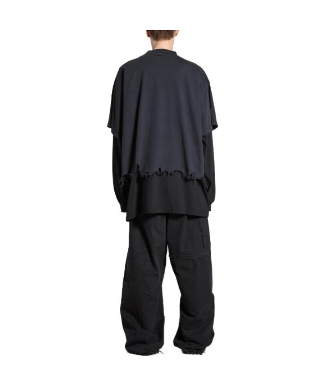 BALENCIAGA Черная футболка, фото 4