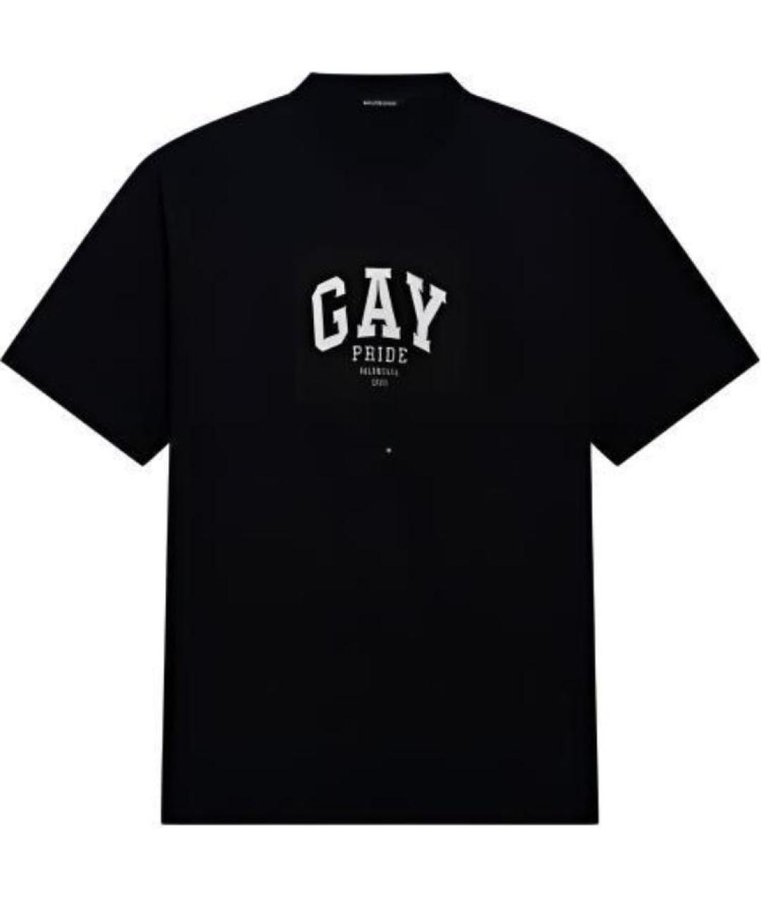 BALENCIAGA Черная футболка, фото 1