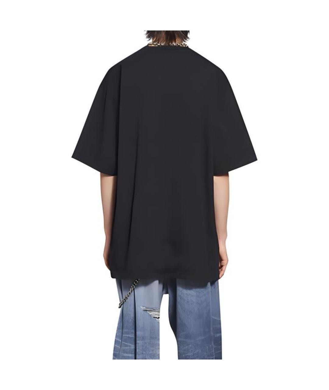 BALENCIAGA Черная футболка, фото 4