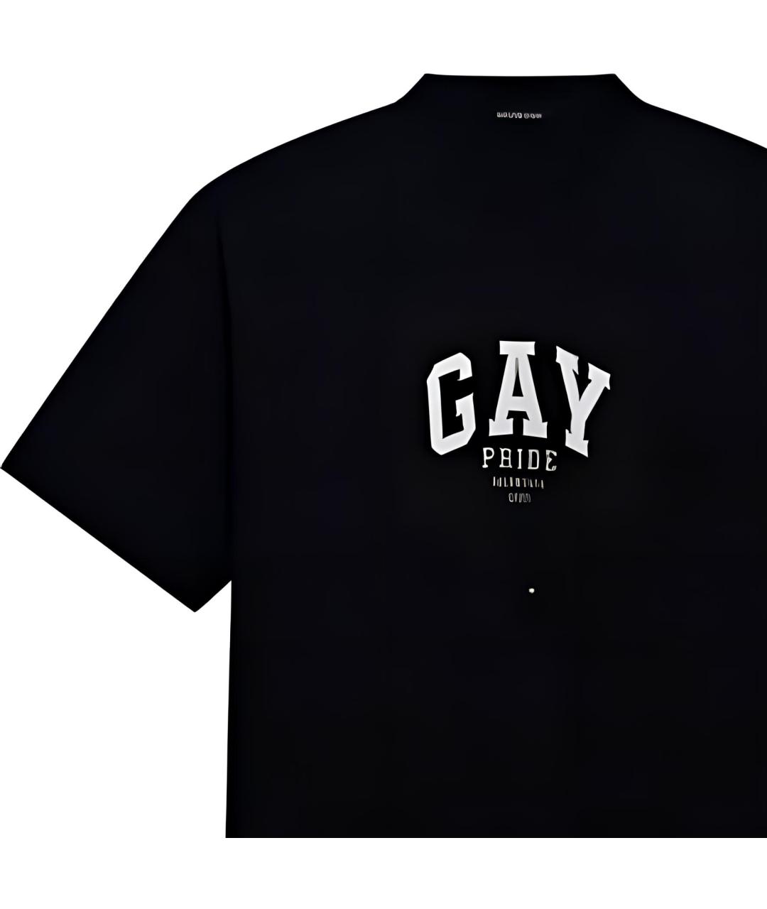 BALENCIAGA Черная футболка, фото 6