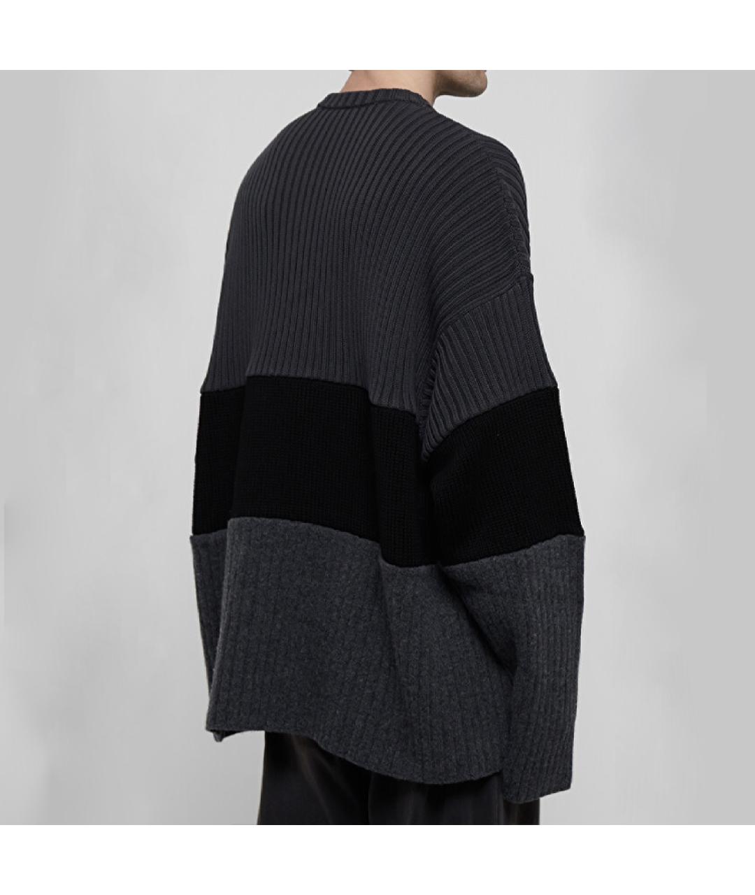 BALENCIAGA Черный кашемировый джемпер / свитер, фото 6