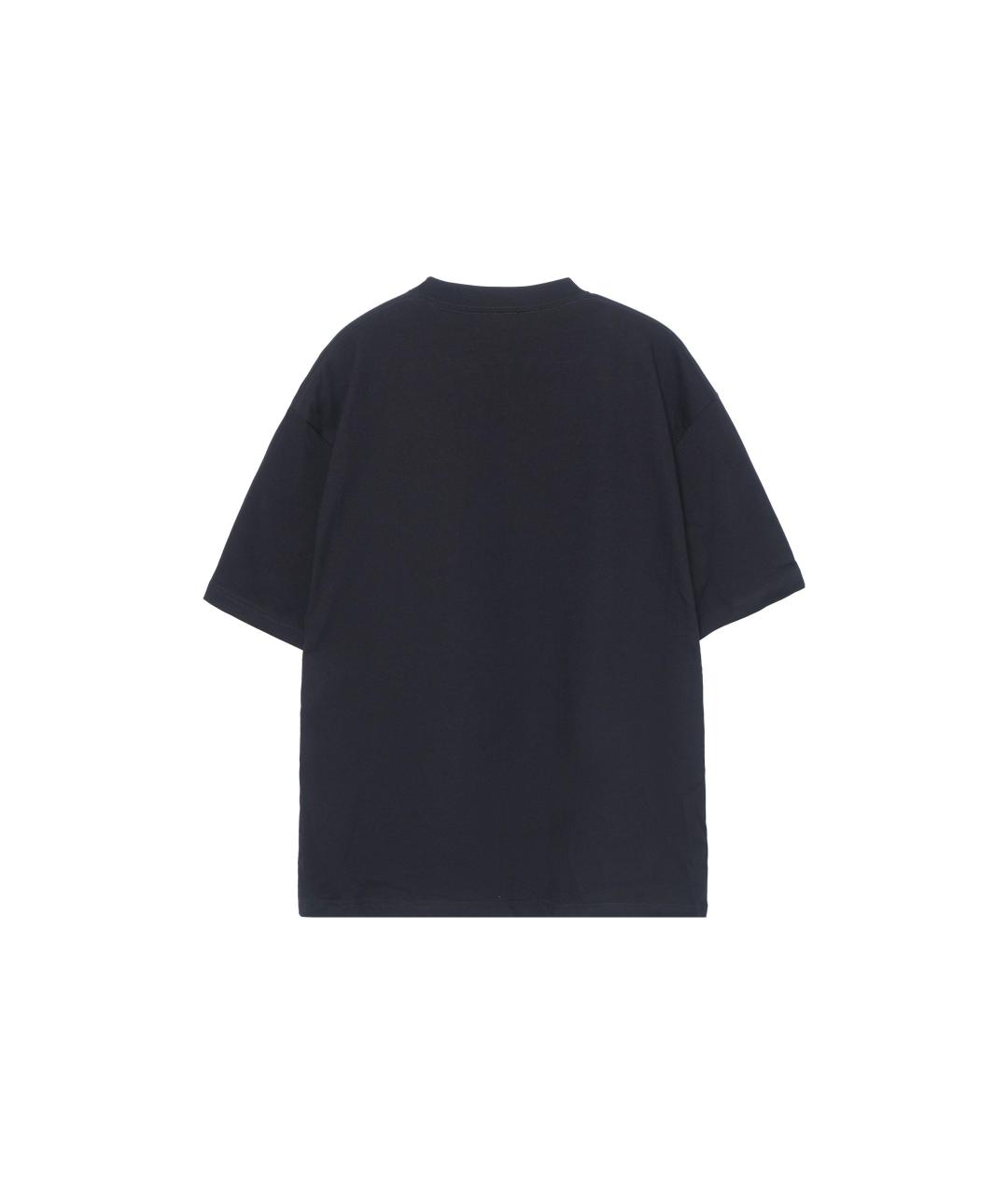BALENCIAGA Черная хлопковая футболка, фото 2