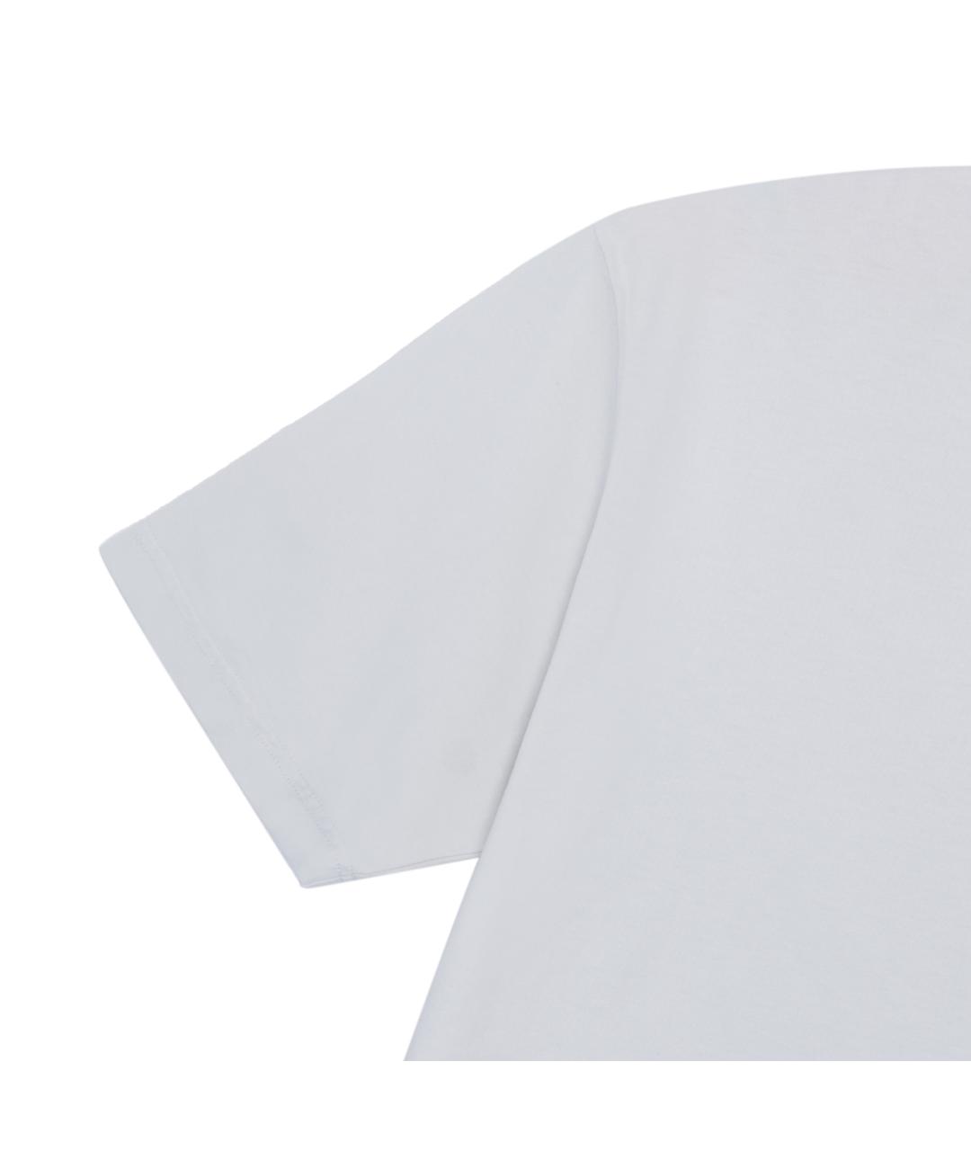 BALENCIAGA Белая хлопковая футболка, фото 7