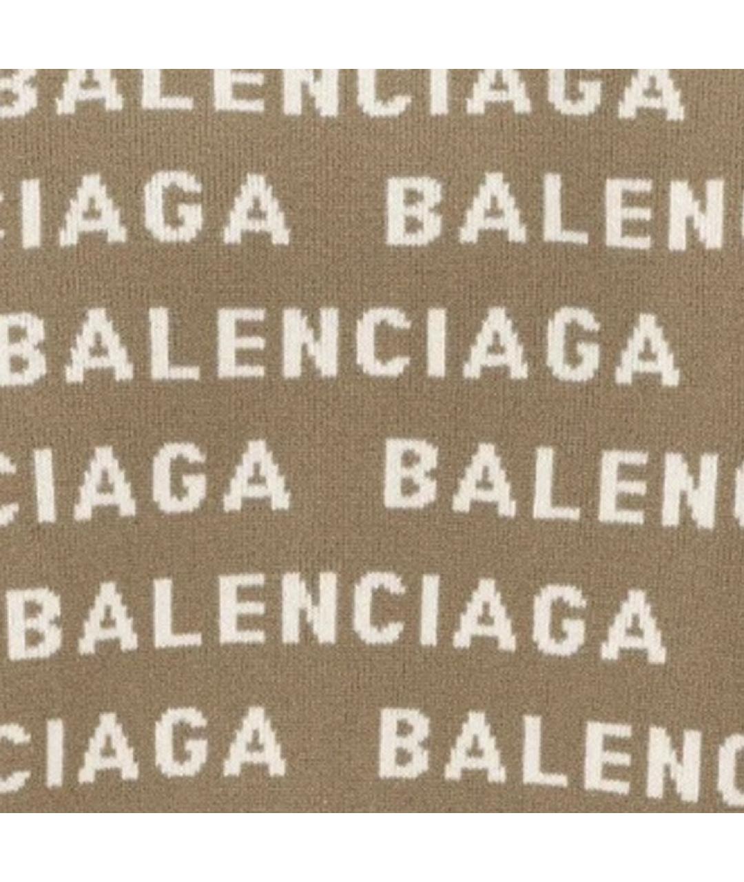BALENCIAGA Коричневый кашемировый джемпер / свитер, фото 7