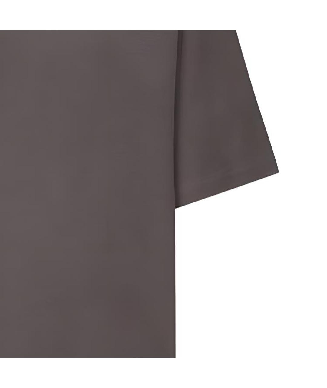 BALENCIAGA Серая хлопковая футболка, фото 5