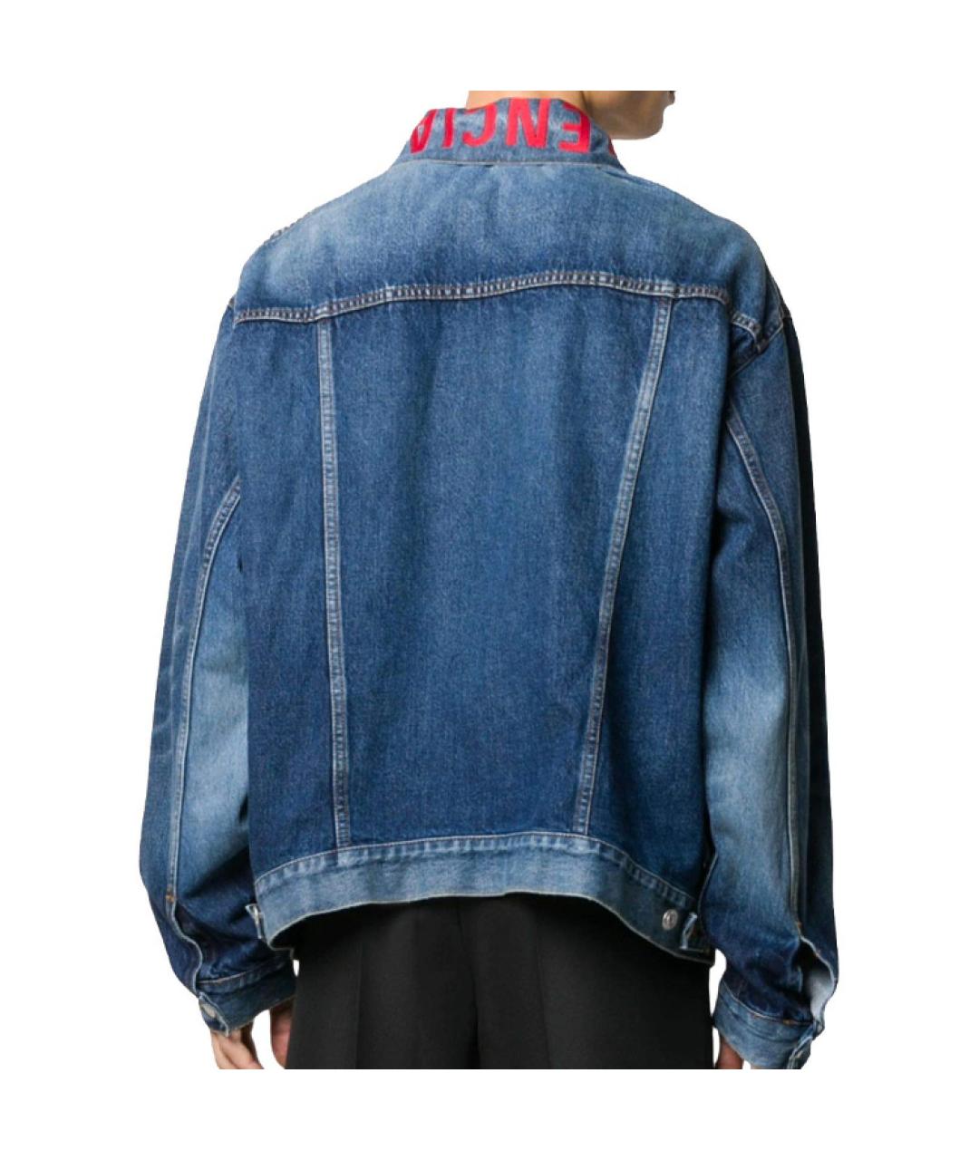 BALENCIAGA Синяя деним куртка, фото 4