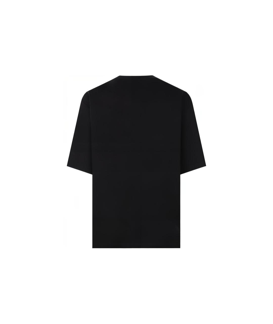 BALENCIAGA Черная хлопковая футболка, фото 2