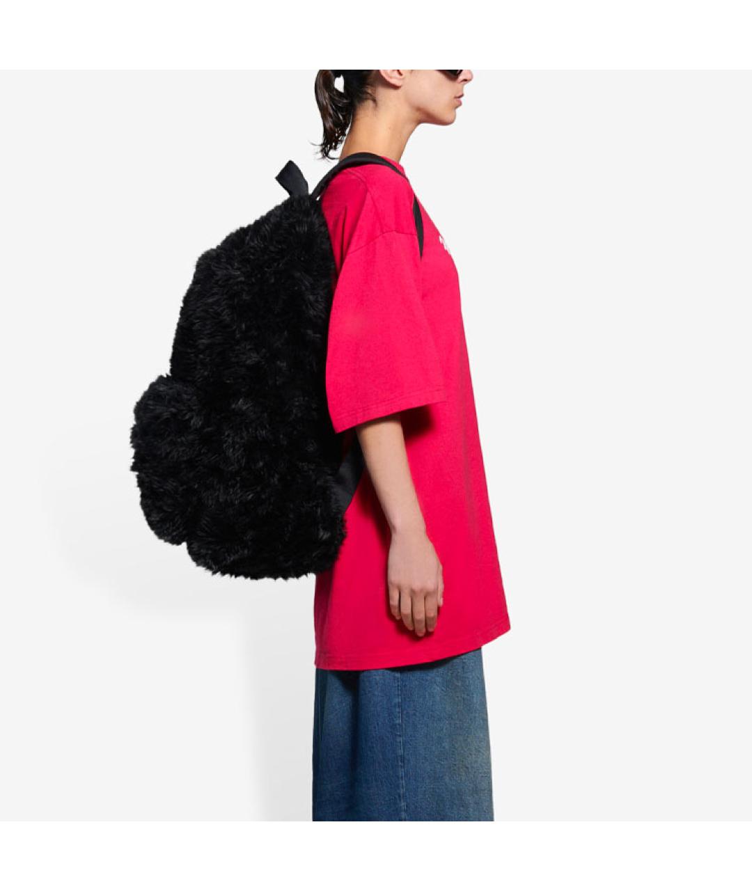BALENCIAGA Красная хлопковая футболка, фото 5