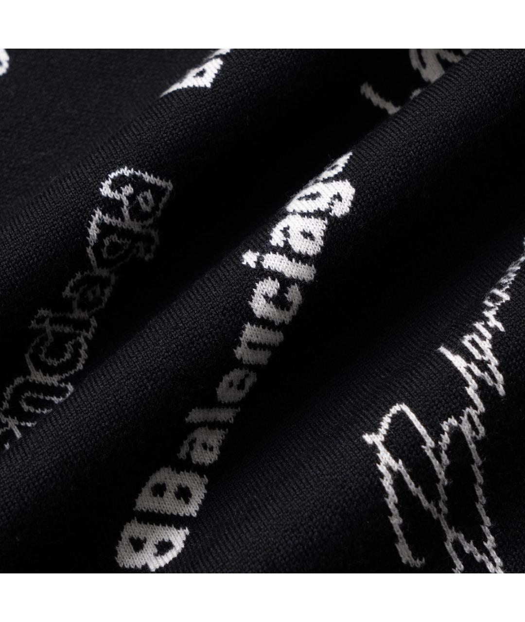BALENCIAGA Черный кашемировый джемпер / свитер, фото 9