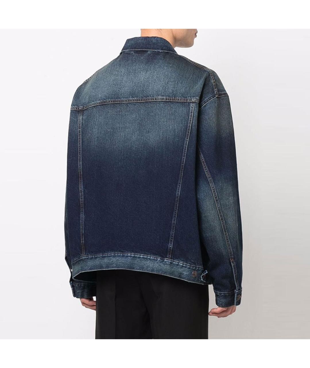 BALENCIAGA Синяя деним куртка, фото 3