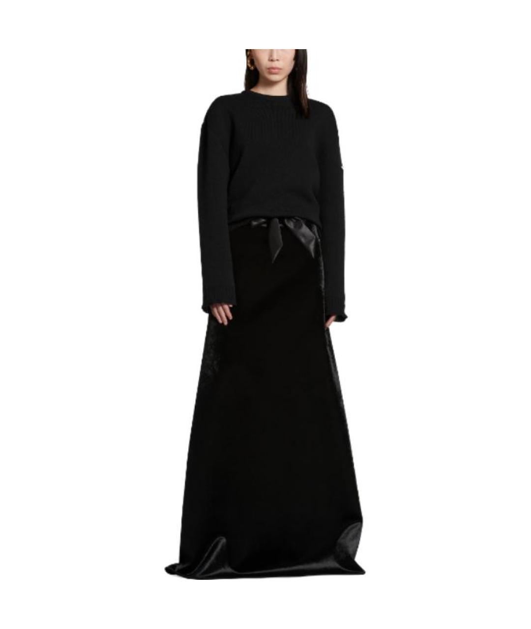 BALENCIAGA Черный кашемировый джемпер / свитер, фото 3