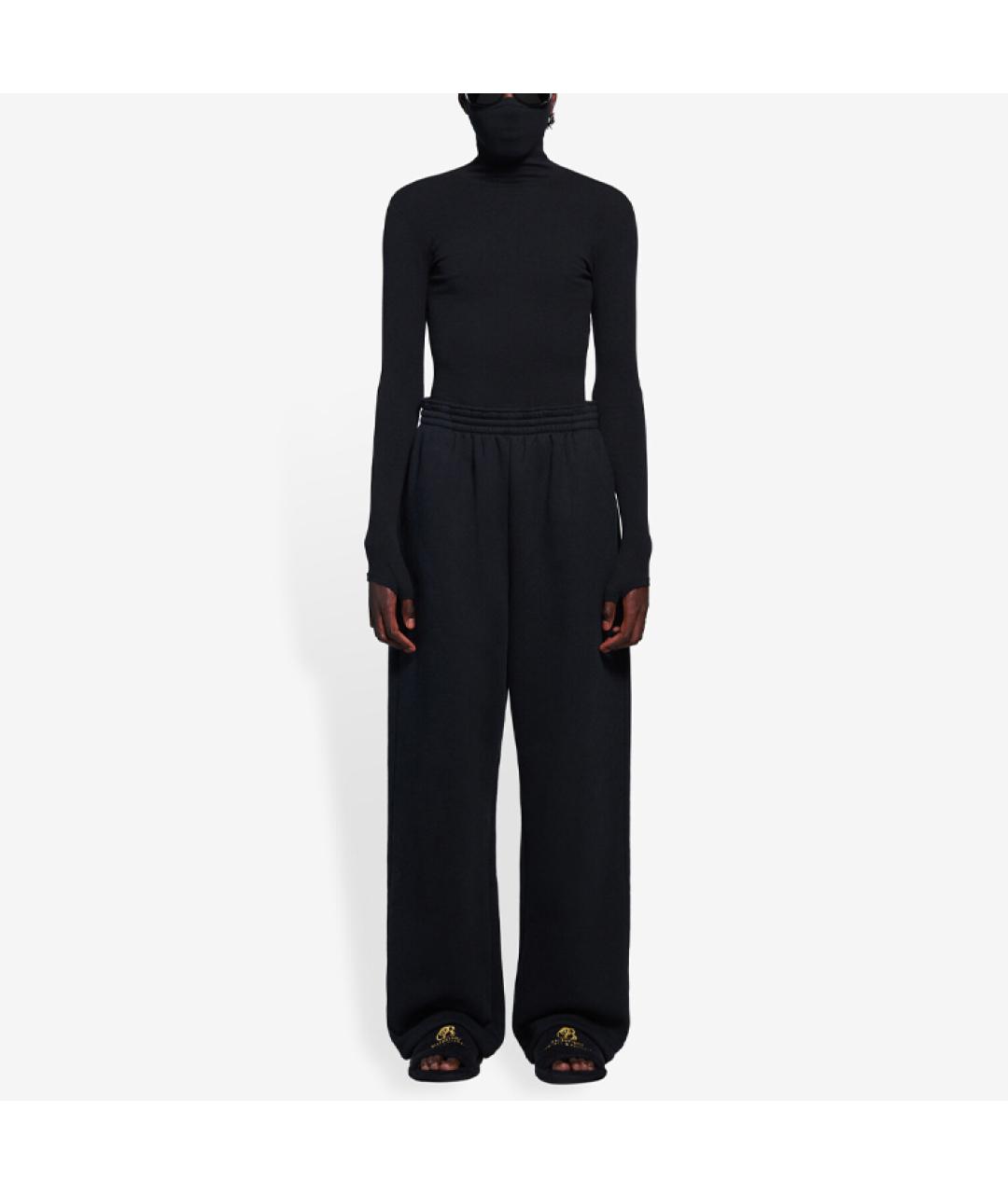 BALENCIAGA Черный кашемировый джемпер / свитер, фото 2